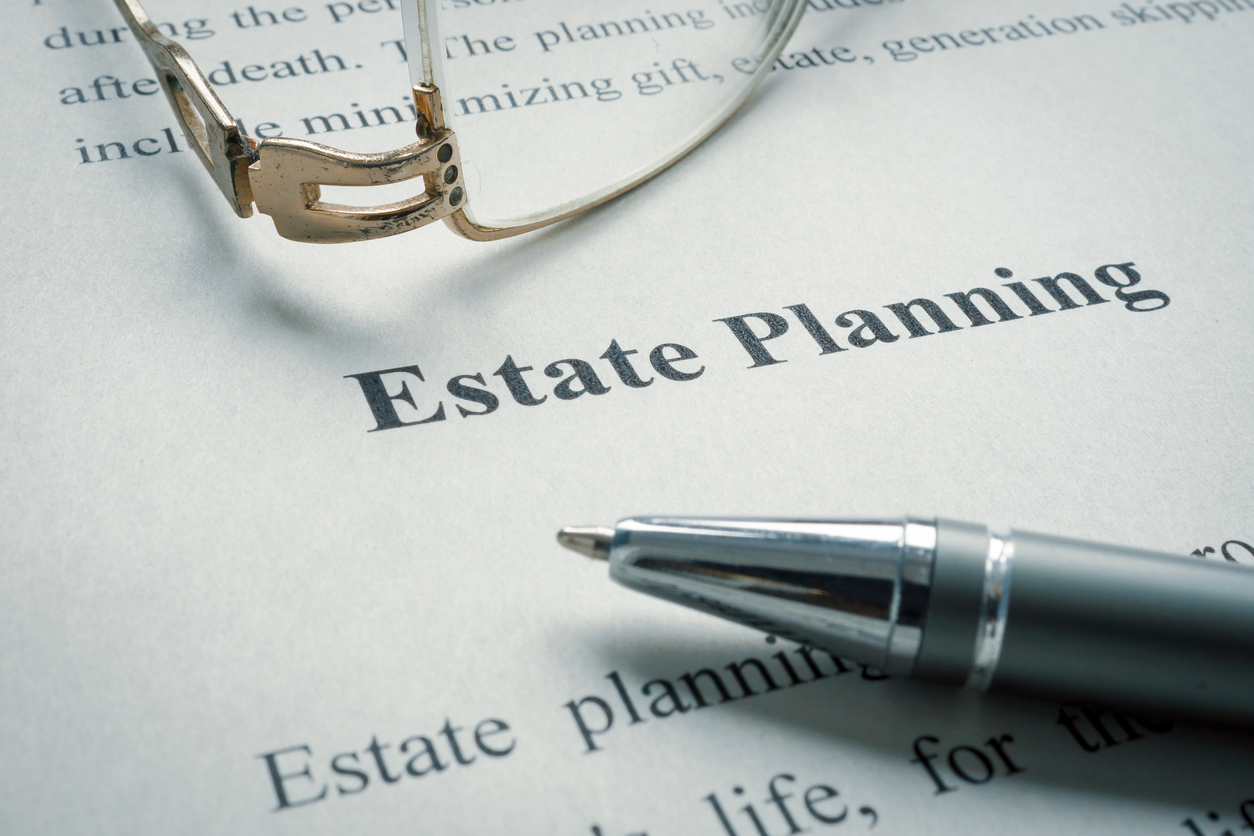 information about estate planning and old glasses.