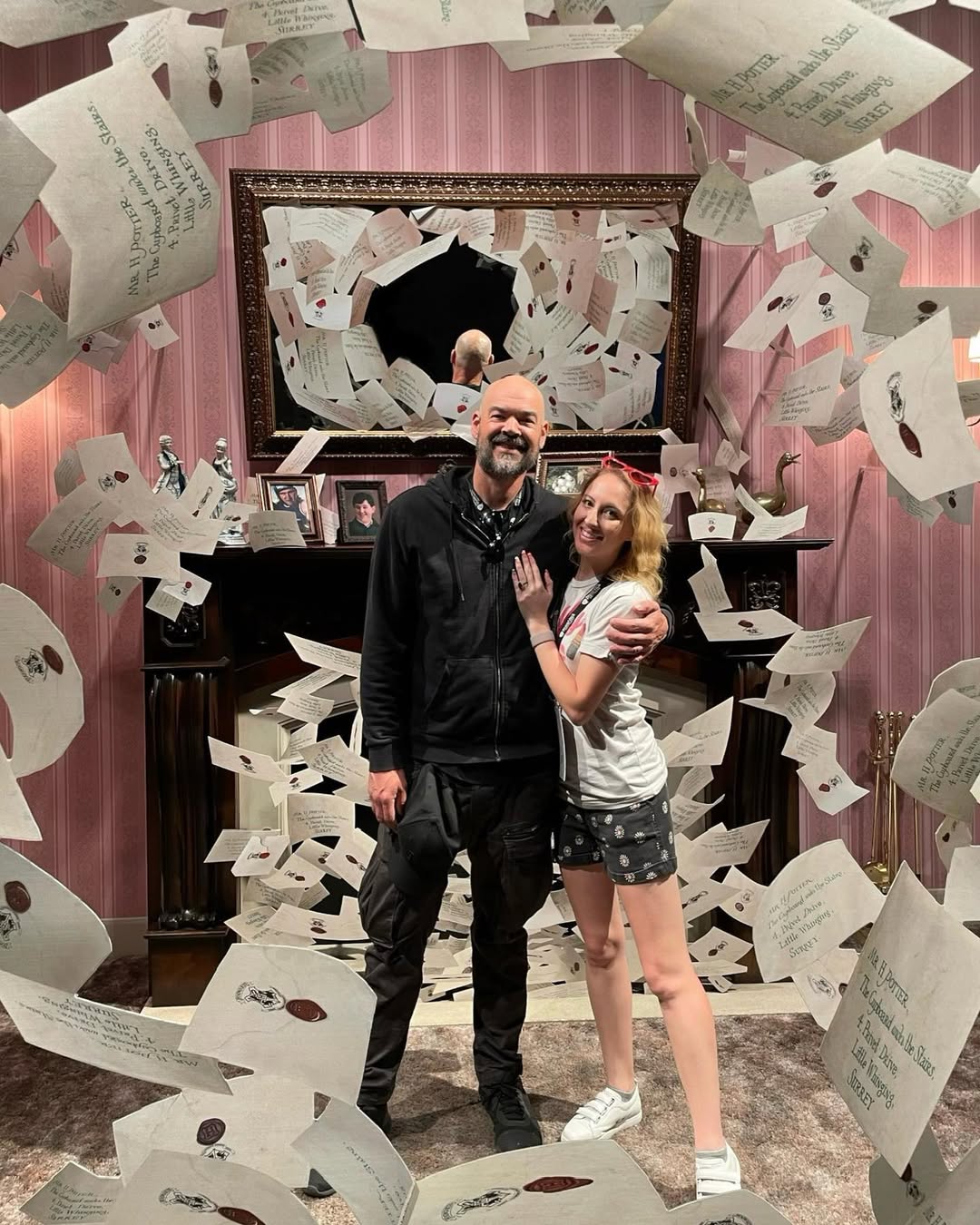 Aaron Goodwin with wife Victoria