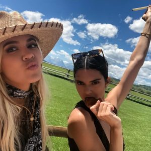 Kendall with Khloé